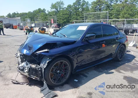 2022 BMW M3 Competition xDrive z USA, uszkodzony, nr VIN WBS43AY0XNFL82022